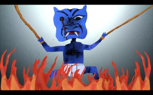 burning baby